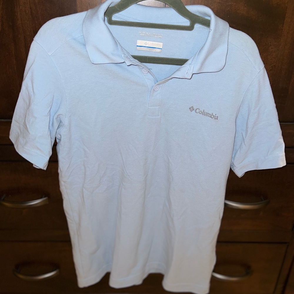 Light Blue Columbia Polo